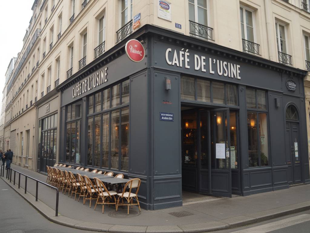 Le café de l’usine paris : atmosphère industrielle et cuisine engagée