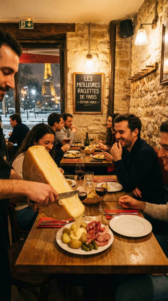 Meilleurs restaurants de raclette à Paris : où savourer ce plat d’hiver