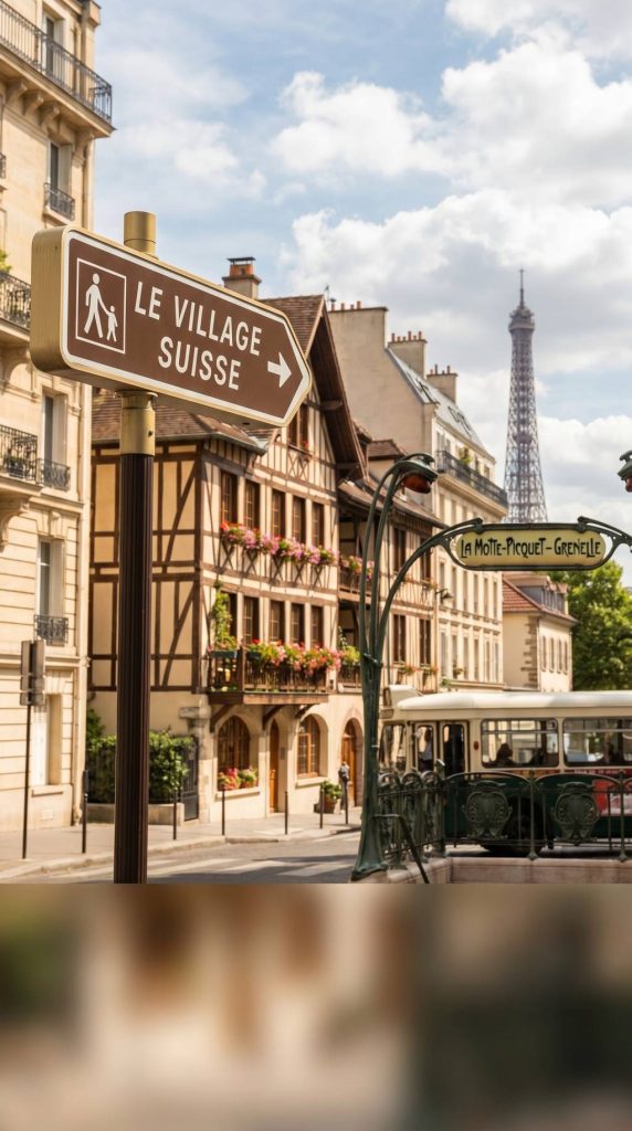 Où se trouve le village suisse à Paris ? Repères et accès dans la capitale