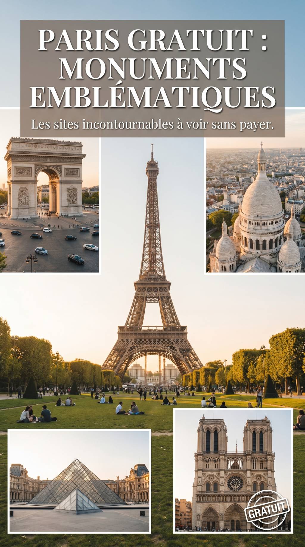 Monument à visiter gratuitement à Paris : les sites emblématiques à voir sans payer