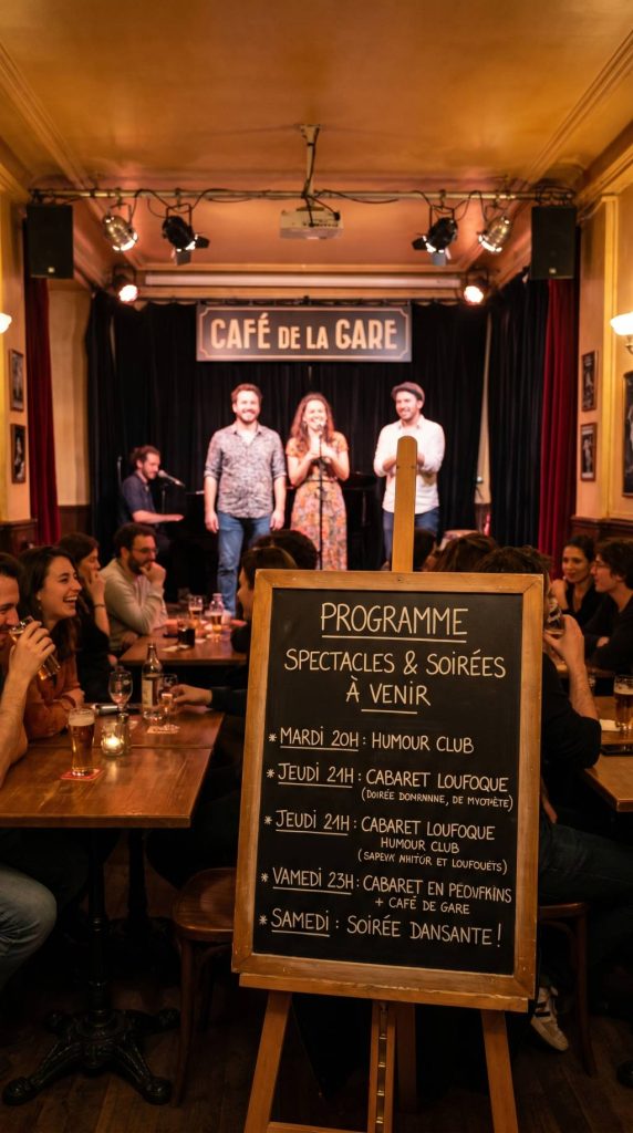 Café de la gare paris programme des spectacles et soirées à venir