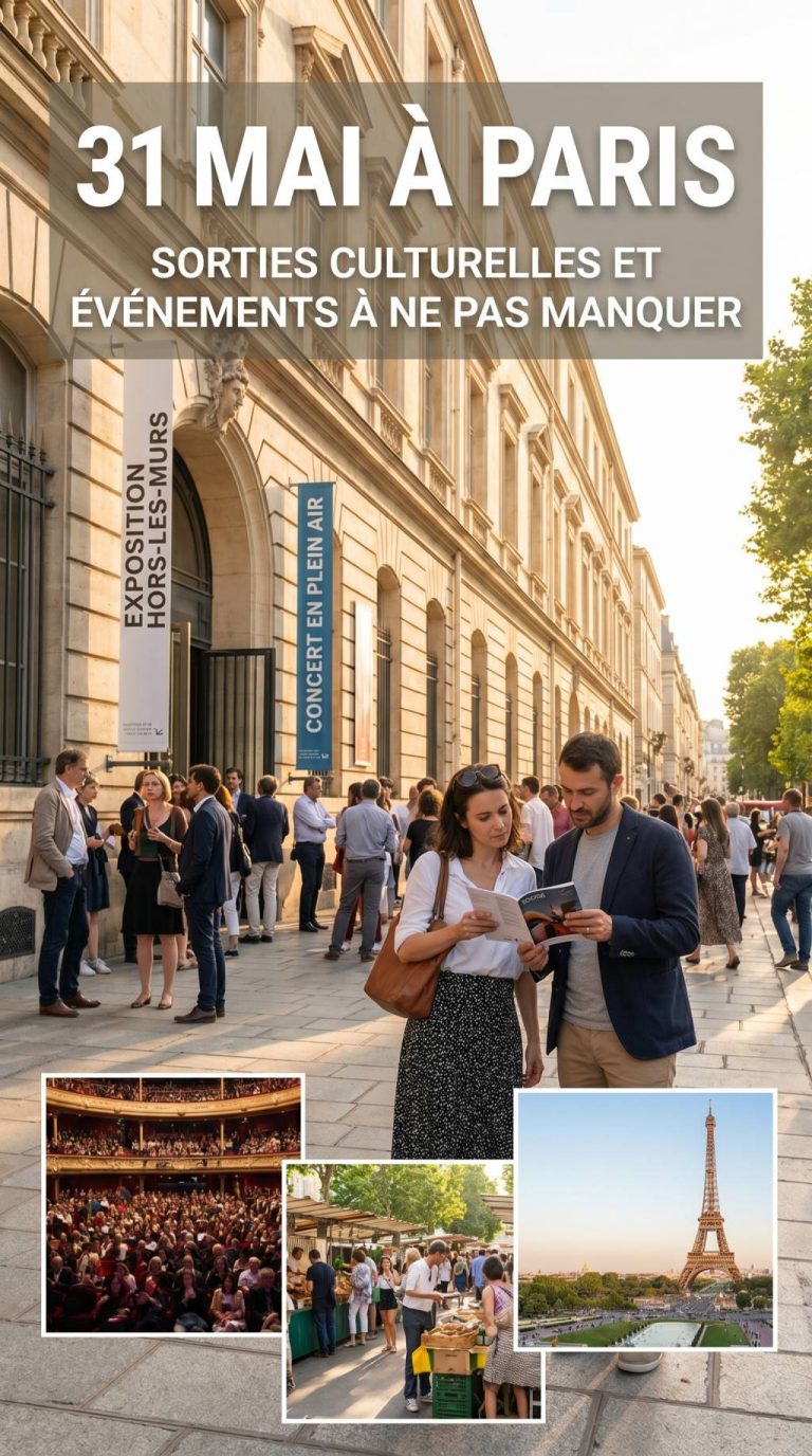 31 mai à paris : les sorties culturelles et événements à ne pas manquer
